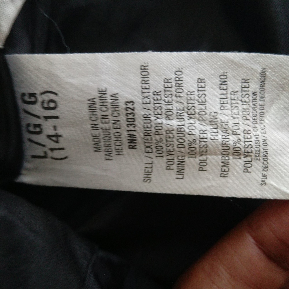 Nautica Boys Hybrid Quilted Hooded Puffer Jacket Size L/G , Winter - Picture 10 of 12